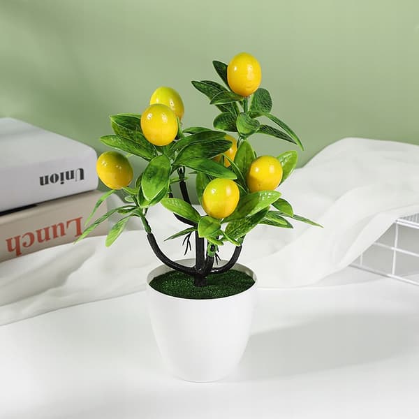 KUNSTIG CITRONTRÆ Kunstig Plante 18x24cm FLOTT BONAI Potte