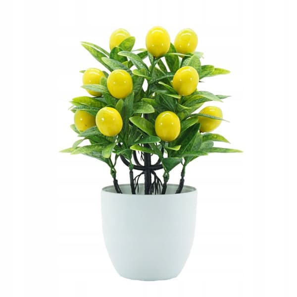 KUNSTIG CITRONTRÆ Kunstig Plante 18x24cm FLOTT BONAI Potte