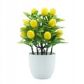 Miniatyrbillede 1 af 4: KUNSTIG CITRONTRÆ Kunstig Plante 18x24cm FLOTT BONAI Potte