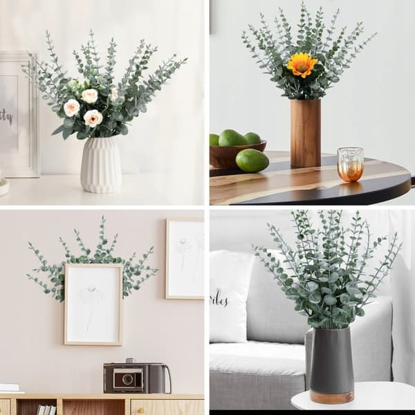 KUNSTIG EUKALYPTUS Plante 10 stk. PYNT op til 38 cm GRENSÆT