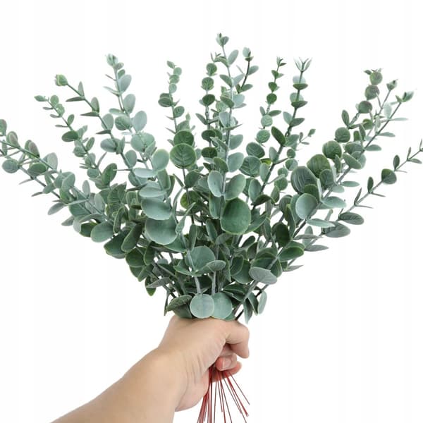 KUNSTIG EUKALYPTUS Plante 10 stk. PYNT op til 38 cm GRENSÆT