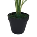 Miniatyrbild 2 av 3: Konstgjord blomväxt - torkad blomma Leaf - LEAF-7067 - Design UK Konstgjord växt i svart plast 60 cm