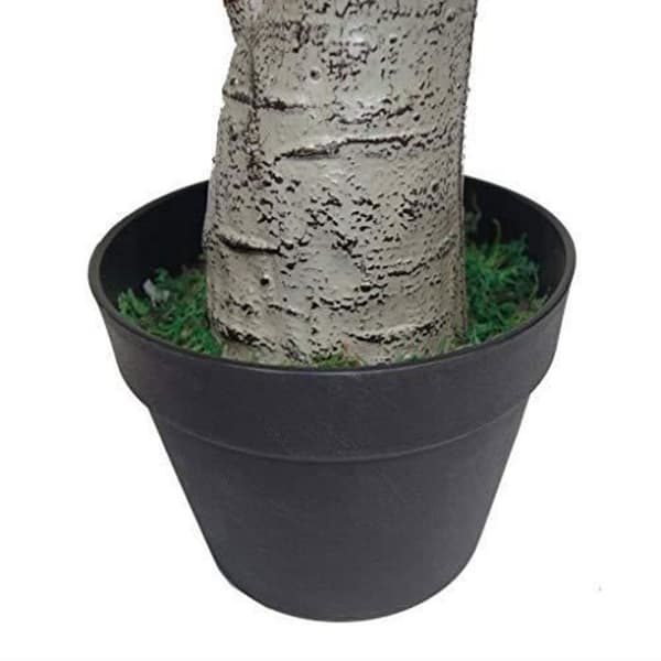 Leaf Design UK artificiell trippelgren växt Stor svart plastkruka 75 cm Dracaena LEAF-7069