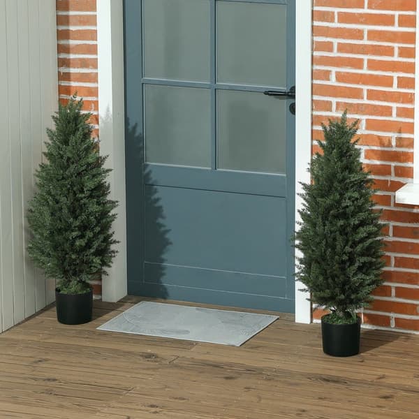Konstgjord Cypress, 33x90 cm, Grön