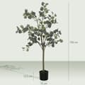Miniatyrbillede 3 af 9: Kunstig Eucalyptus Træ, 150 cm, Grøn