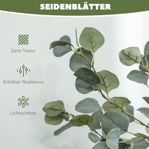 Kunstig Eucalyptus Træ, 150 cm, Grøn