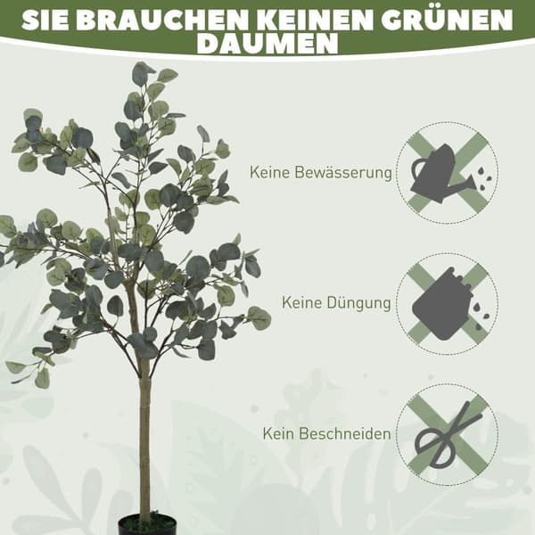 Kunstig Eucalyptus Træ, 150 cm, Grøn