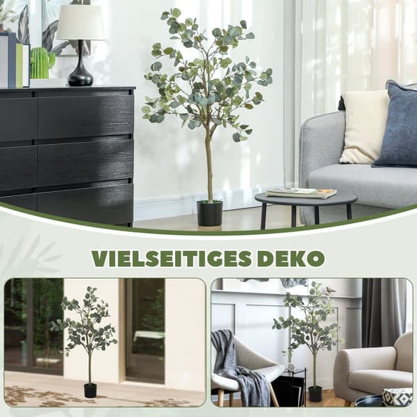 Kunstig Eucalyptus Træ, 150 cm, Grøn