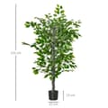 Miniatyrbillede 3 af 9: Kunstig Ficus Træ, 135 cm, Grøn