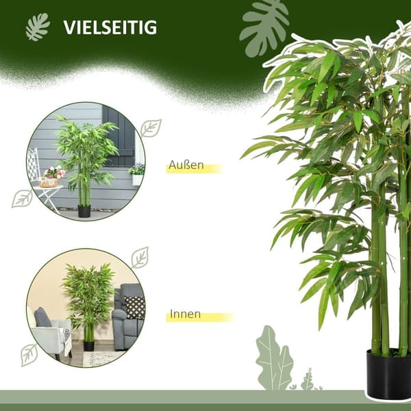 Tekokasvi, Bambus, 140 cm, Vihreä