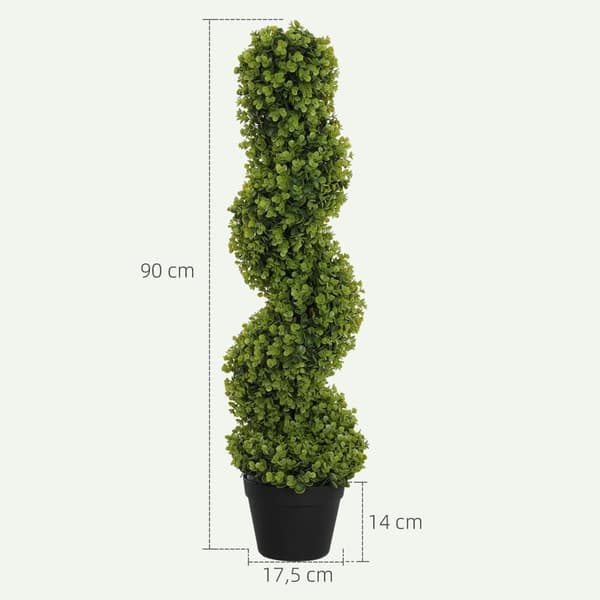 Kunstig Plante, 2er-Set, 90 cm, Grøn