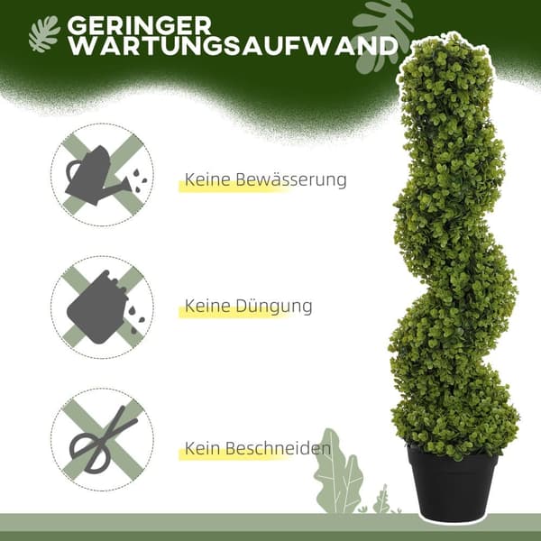 Kunstig Plante, 2er-Set, 90 cm, Grøn