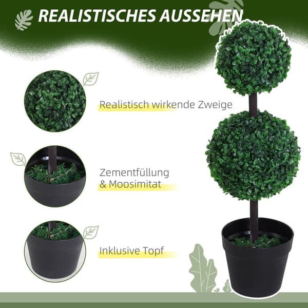 Kunstige Planter, 23x67 cm, Grøn