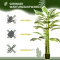 Miniatyrbillede 6 af 9: Kunstig Palme, 190 cm, Grøn