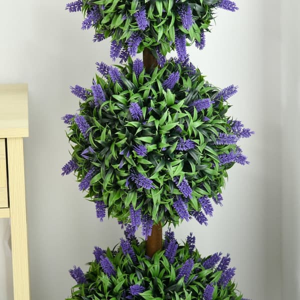 Konstgjorda Lavendelträd, 20x20x110 cm, Grön