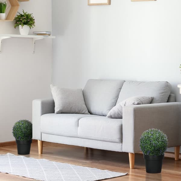 Kunstig Lavendel, 2er-Set, 42 cm, Lilla+Grøn