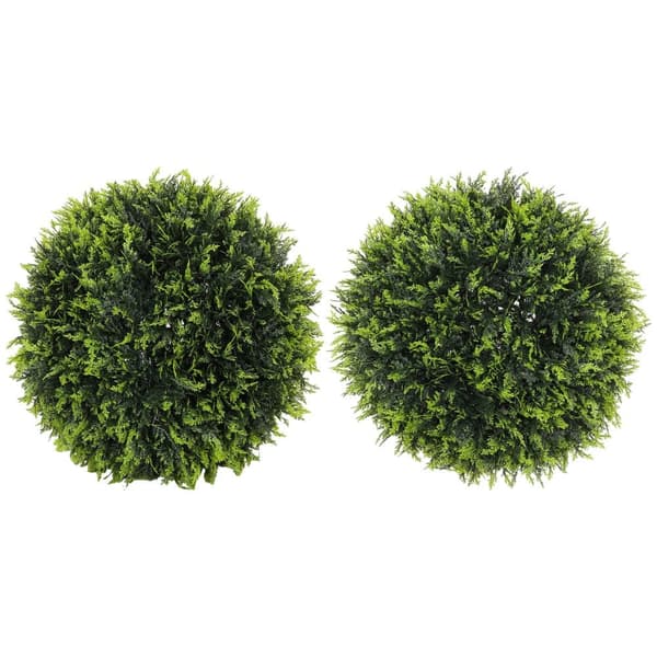 Konstgjord Ceder Set, 2er-Set, 45 cm, Grön