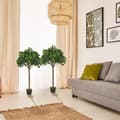 Miniatyrbillede 2 af 9: Kunstig Plantesæt, 2er-Set, Ø16 x 120H cm, Grøn