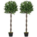Miniatyrbillede 1 af 9: Kunstig Plantesæt, 2er-Set, Ø16 x 120H cm, Grøn