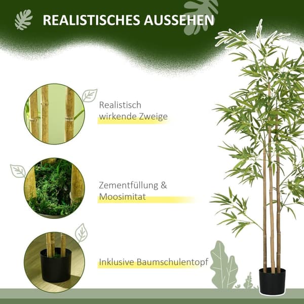 Kunstig Plante, 180 cm, Grøn