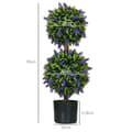 Miniatyrbillede 3 af 9: Kunstige Planter, 2er-Set Lavendel, Ø15x70 cm, Grøn