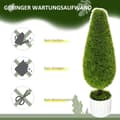Miniatyrbild 6 av 9: Konstgjord Växt, Cypress 2-delars Set, 90 cm, Grön och Vit