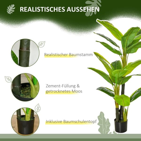 Kunstig Plante, 150 cm, Grøn
