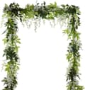 Miniatyrbillede 1 af 8: Lollanda 10-pak realistiske kunstige blåregnsranker – UV-bestandige hængende blåregnblomster til bryllupper, fester og havedekoration