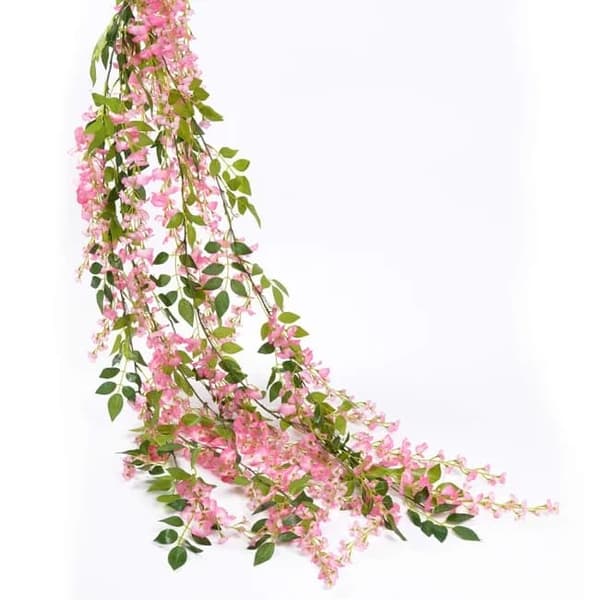 Lollanda 10-pak realistiske kunstige blåregnsranker – UV-bestandige hængende blåregnblomster til bryllupper, fester og havedekoration