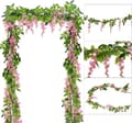 Miniatyrbillede 1 af 9: Lollanda 10-pak realistiske kunstige blåregnsranker – UV-bestandige hængende blåregnblomster til bryllupper, fester og havedekoration