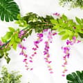 Miniatyrbillede 6 af 9: Lollanda 10-pak realistiske kunstige blåregnsranker – UV-bestandige hængende blåregnblomster til bryllupper, fester og havedekoration