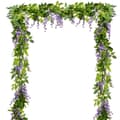 Miniatyrbillede 1 af 7: Lollanda 10-pak realistiske kunstige blåregnsranker – UV-bestandige hængende blåregnblomster til bryllupper, fester og havedekoration