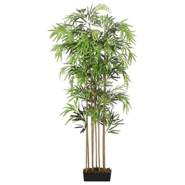 Konstväxt bambu 1095 blad 150 cm grön