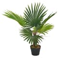Miniatyrbild 1 av 2: Konstväxt Palm med kruka 70 cm grön