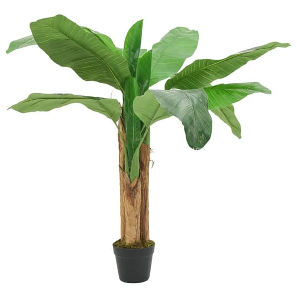 Konstväxt bananträd 9 blad 120 cm grön