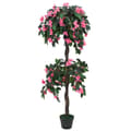 Miniatyrbild 1 av 2: Konstväxt rhododendron med kruka 155 cm grön och rosa
