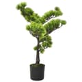 Miniatyrbild 2 av 2: Konstgjort bonsaiträd i kruka tall 60 cm grön
