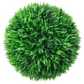 Miniatyrbild 2 av 2: Plastkulor av buxbom med LED-lampor 2 st gröna 47 cm