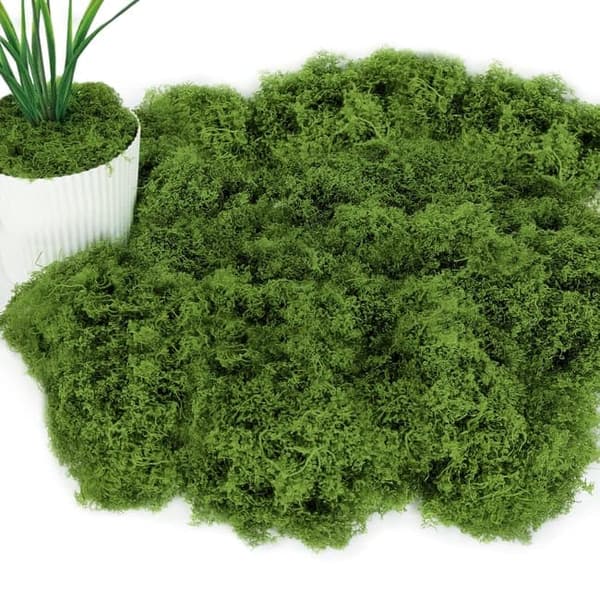 Lollanda 150g Konstgjord Moss, Hållbar och Färgbeständig, Enkel att Använda för Hantverk,falsk mossa, Modellbygge & Dekoration