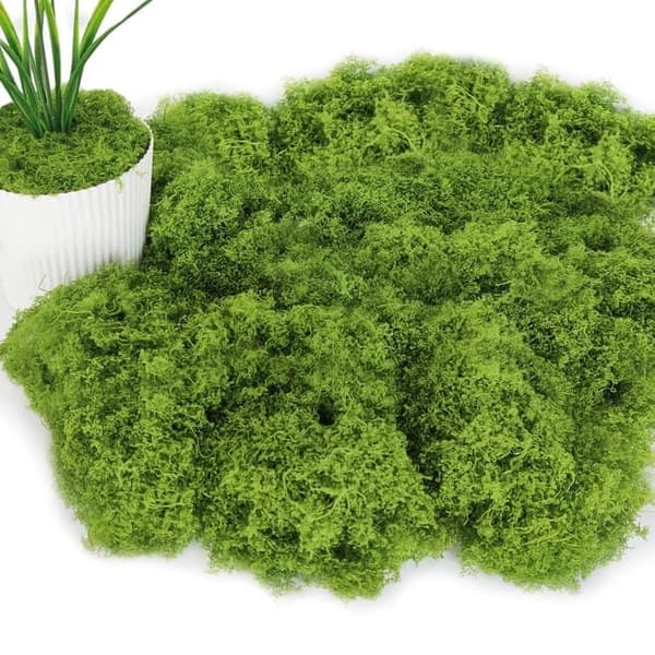 Lollanda 150g Konstgjord Moss, Hållbar och Färgbeständig, Enkel att Använda för Hantverk,falsk mossa, Modellbygge & Dekoration