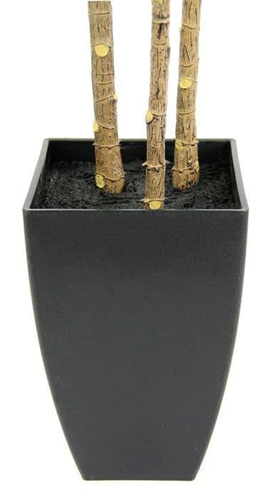 Konstgjord blomväxt - torkad blomma Flair - 151586GN - Konstgjord palmblomma i grön konisk kruka 105 cm