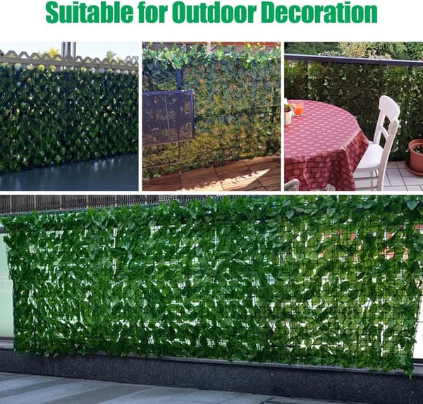 Moorle Privacy Screen Muratti, Keinotekoinen Yksityisyysaita, - 0,5/1x3 m, Yksityisyyden suoja, Ulkona, Äänieristys