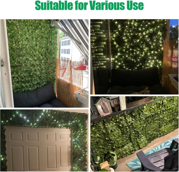 Moorle Privacy Screen Muratti, Keinotekoinen Yksityisyysaita, - 0,5/1x3 m, Yksityisyyden suoja, Ulkona, Äänieristys
