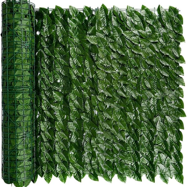Lollanda Privacy Screen Ivy/Artificial Privacy Fence - 0.5/1x3 m, Udendørs Privacy Protection, Lydisolering