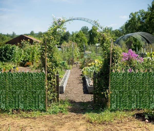 Lollanda Privacy Screen Ivy/Artificial Privacy Fence - 0.5/1x3 m, Udendørs Privacy Protection, Lydisolering
