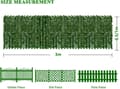Miniatyrbillede 2 af 7: Lollanda Privacy Screen Ivy/Artificial Privacy Fence - 0.5/1x3 m, Udendørs Privacy Protection, Lydisolering