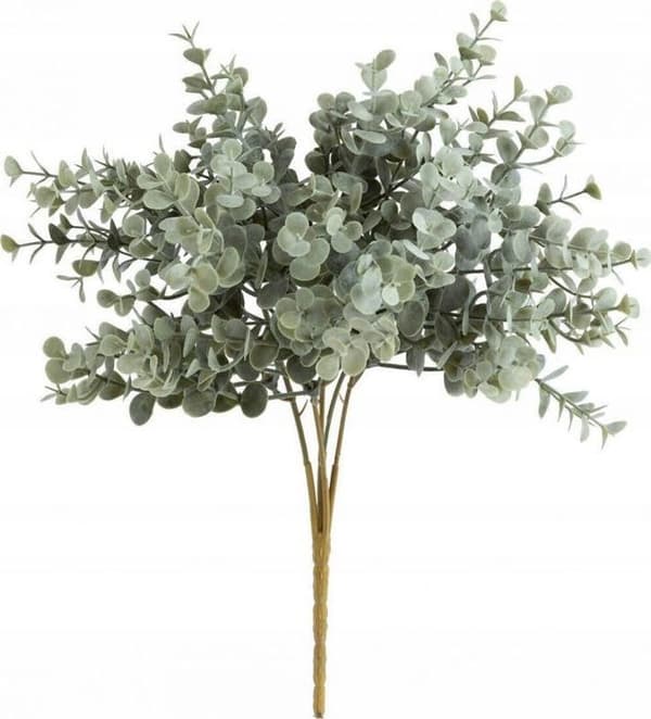 Fleur-planta artificiell - torkad blomma Atmosphera Grön kvist av eucalyptus, 30 cm