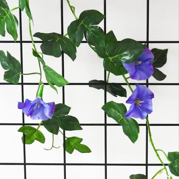 Lollanda 2-pak Kunstige Hængeplanter 90 cm, Kunstig vedbend - Realistiske Blomsterranker, UV-resistent