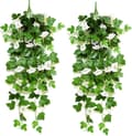 Miniatyrbillede 1 af 5: Lollanda 2-pak Kunstige Hængeplanter 90 cm, Kunstig vedbend - Realistiske Blomsterranker, UV-resistent