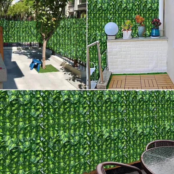Lollanda keinotekoinen muratti yksityisyysseinä 50/100x300 cm, ulkona tuulensuoja puutarha-aita - UV-kestävä